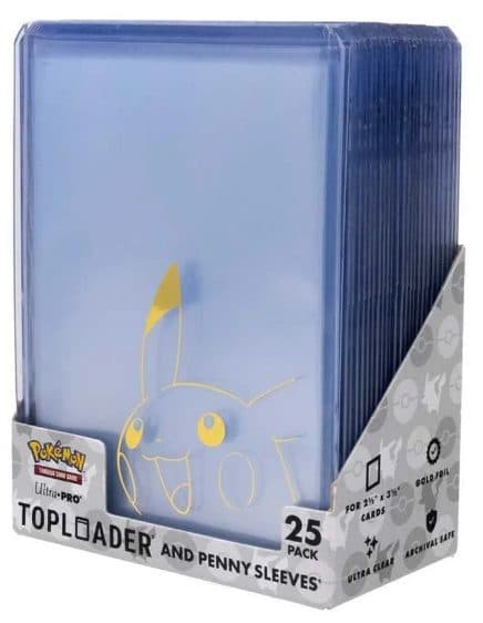 ULTRA PRO Toploader and Penny Sleeves Combo Pack Pokemon - Pikachu - 074427166632