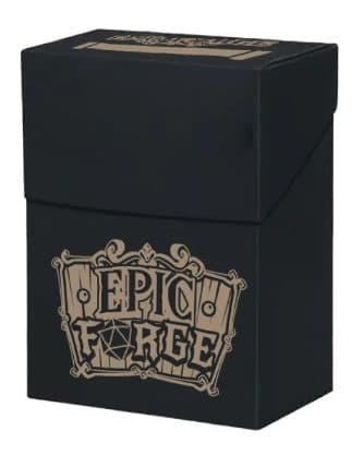 EPIC FORGE Deck Box 80 cards Black/Gold - Trade Invaders 3701625909019