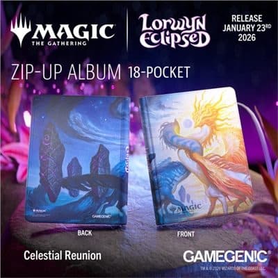 GAMEGENIC Magic: The Gathering - Lorwyn Eclipsed - Zip-Up Album 18-Pocket - Celestial Reunion - 4251715423141