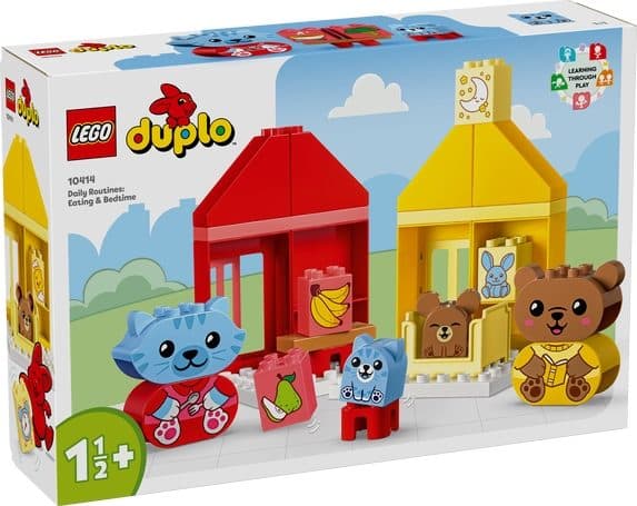 LEGO 10414 DUPLO - Attività quotidiane: mangiare e andare a letto - 5702017583242