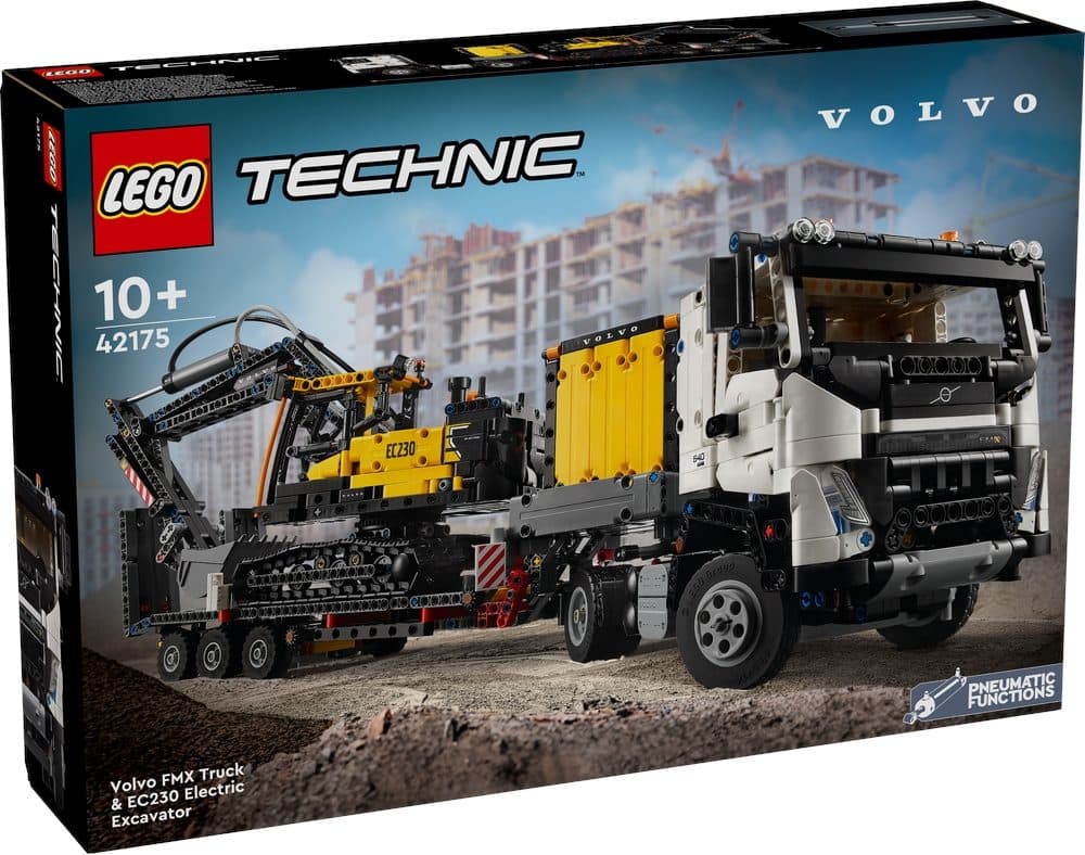 LEGO 42175 TECHNIC - Autocarro Volvo FMX ed Escavatore elettrico EC230 - 5702017584096