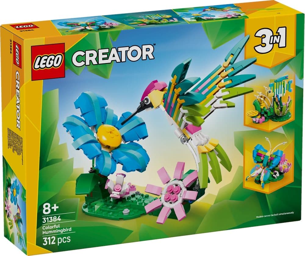 LEGO 31384 CREATOR - Animali selvatici: colibrì variopinto - 5702018054789