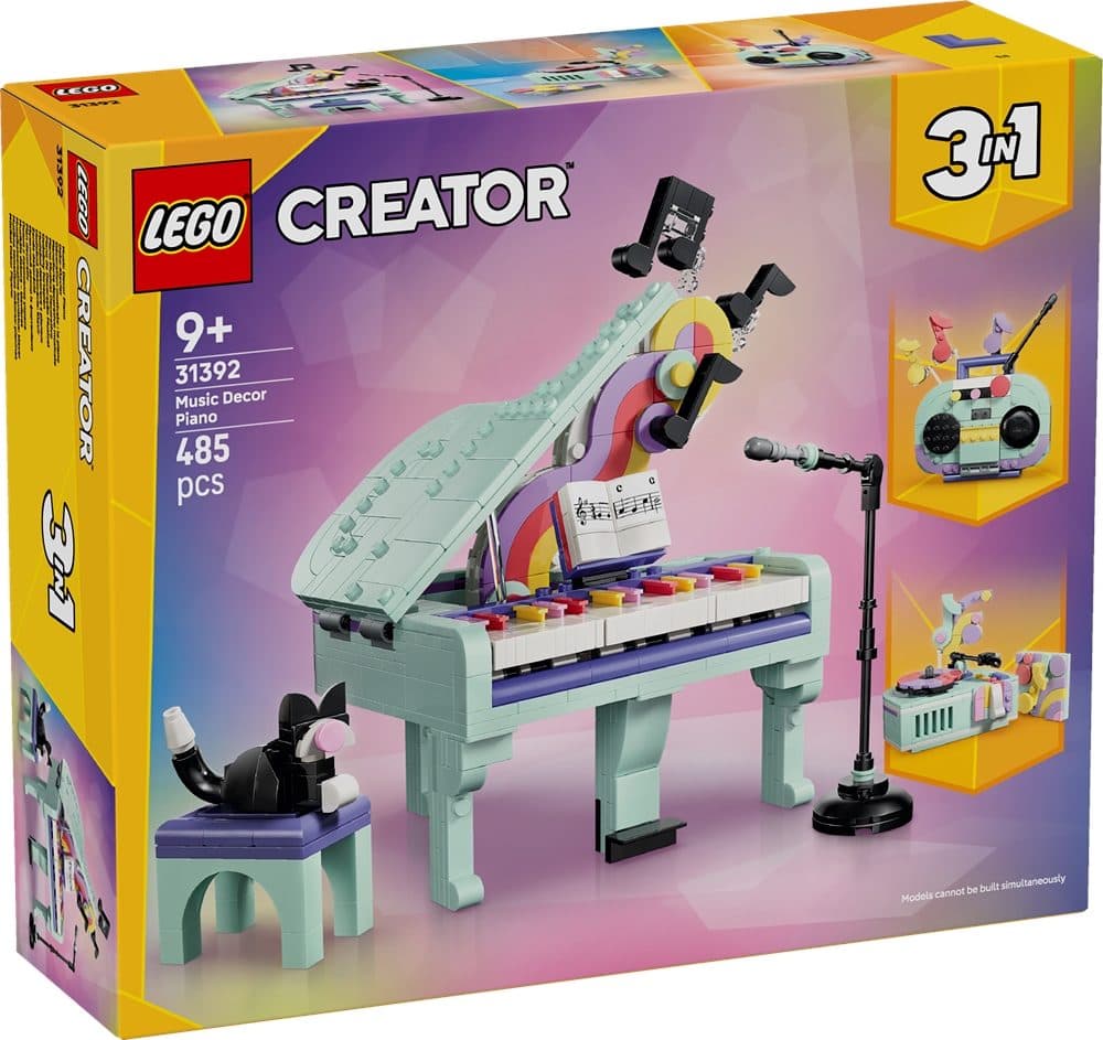 LEGO 31392 CREATOR - Pianoforte decorativo con gatto - 5702018054857