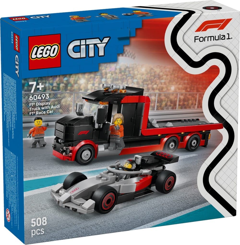 LEGO 60493 CITY - Truck F1 con auto da corsa Audi F1 - 5702018056844
