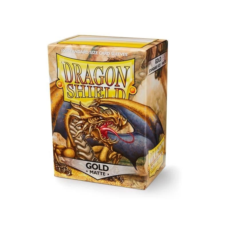 DRAGON SHIELD Standard Sleeves - Matte Gold (100 Sleeves) - 5706569110062