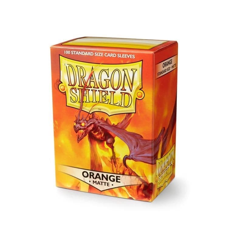 DRAGON SHIELD Standard Sleeves - Matte Orange (100 Sleeves) - 5706569110130