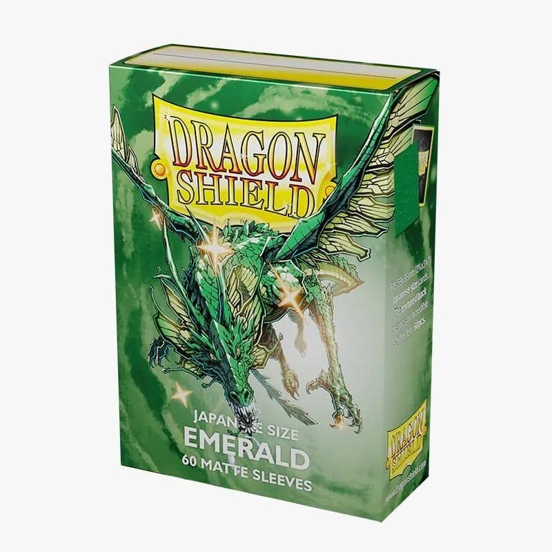 DRAGON SHIELD Small Sleeves - Japanese Matte Emerald (60 Sleeves) - 5706569111366