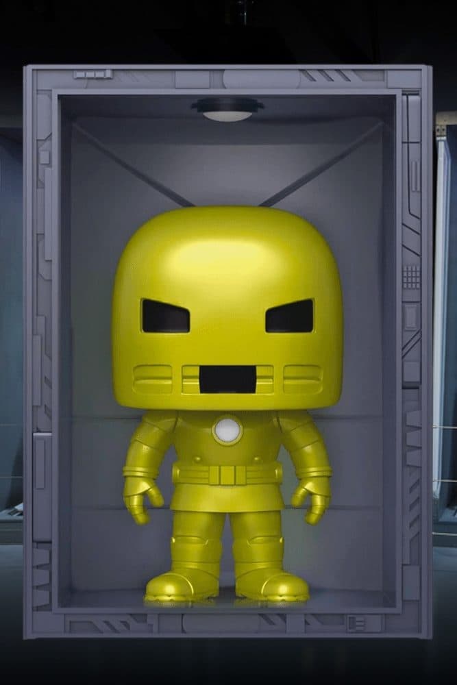 FUNKO POP Marvel: Hall of Armor - 1035 Iron Man Model 1 Golden Armor (Exclusive) - 889698637398