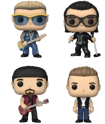 FUNKO POP Rocks: U2 - ZooTV 4-Pack Figure (Exclusive) (DAMAGED BOX) - 889698646888D