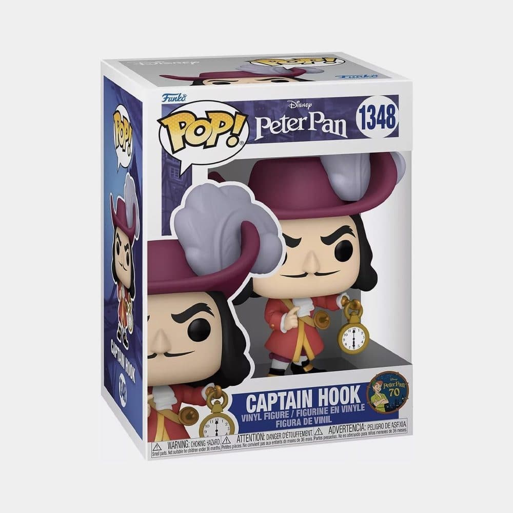 FUNKO POP Disney: Peter Pan 70th - 1348 Captain Hook 9 cm (DAMAGED BOX) - 889698706957D