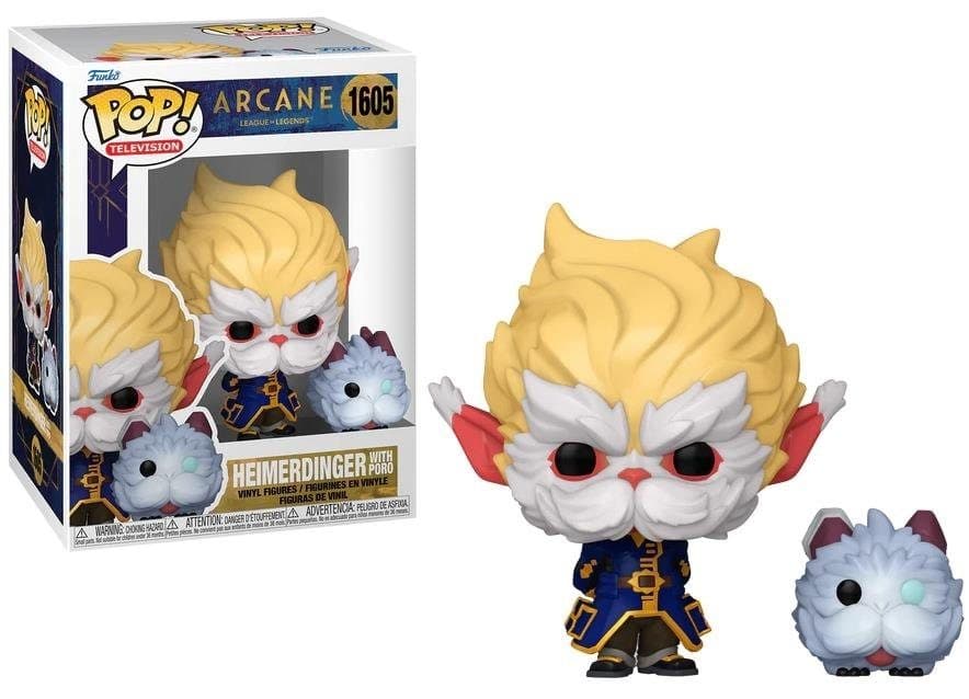 FUNKO POP TV: Arcane League of Legends – Heimerdinger w/Poro 9 cm - 889698801935