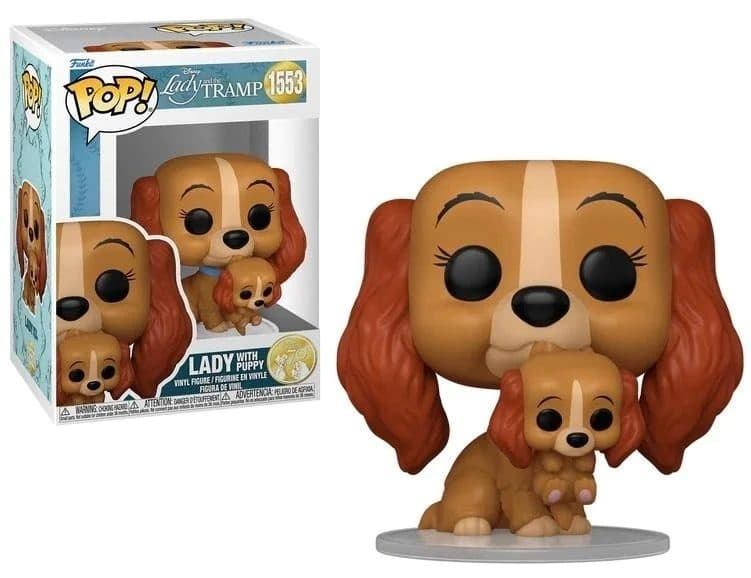 FUNKO POP Disney: Lady and the Tramp- Lady w/puppy 9 cm - 889698835688