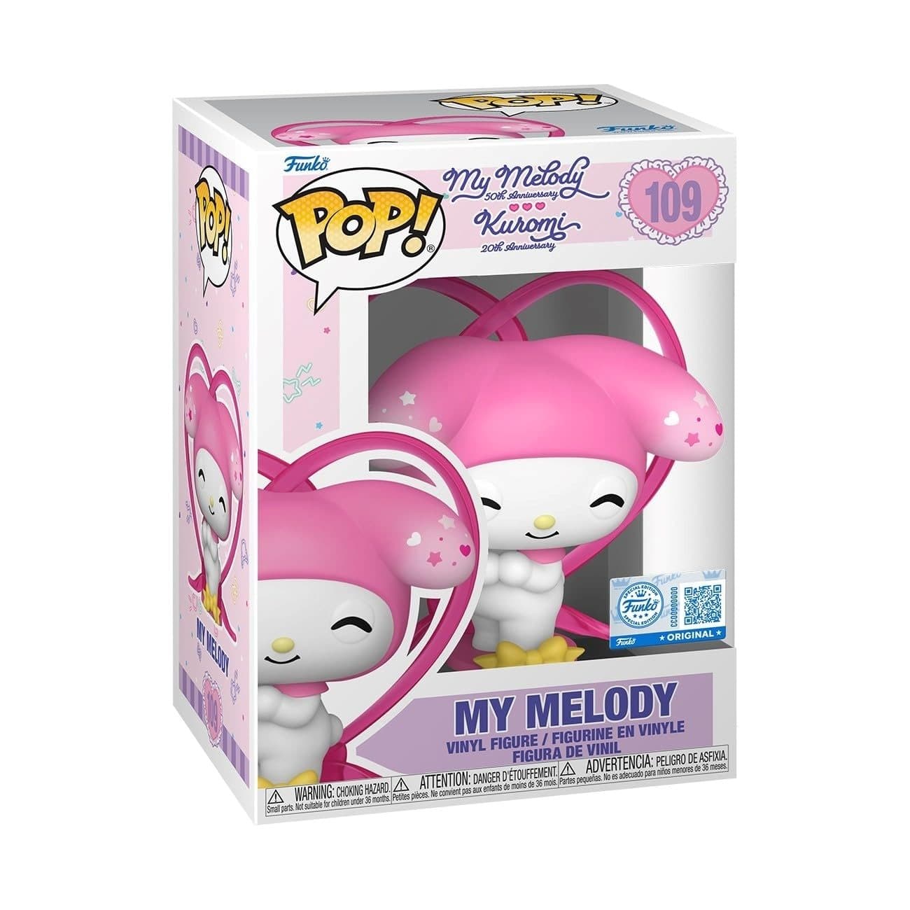 FUNKO POP Sanrio: My Melody 50th Anniversary - 109 My Melody (Exclusive) 9cm - 889698872133