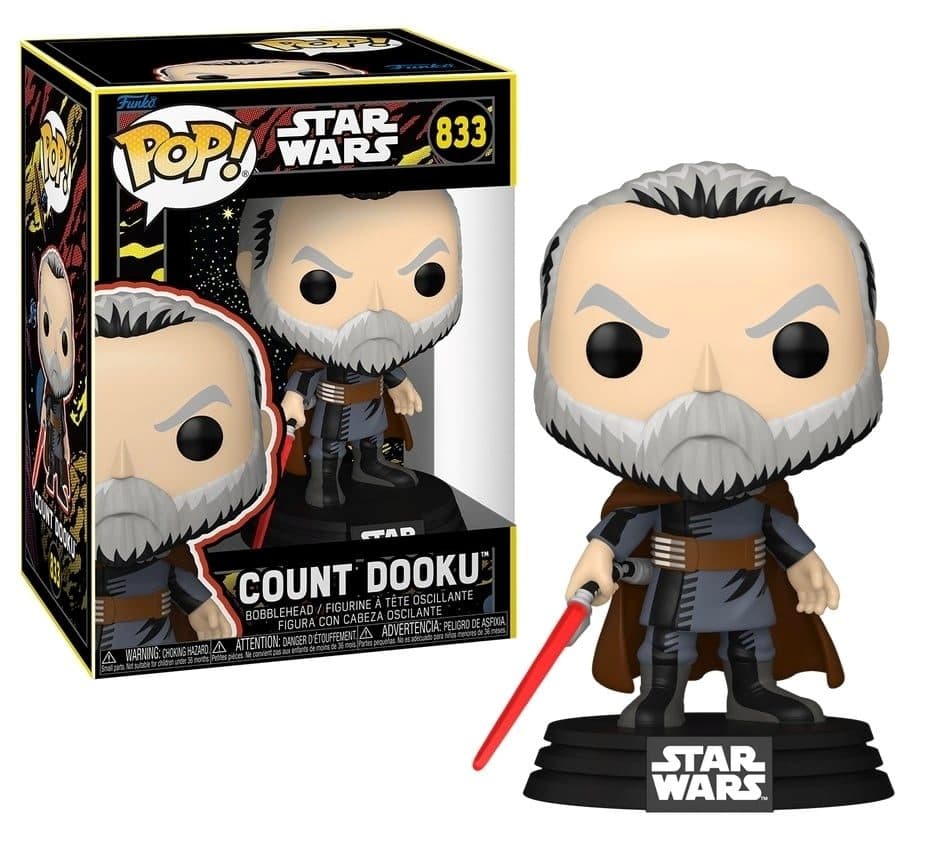 FUNKO POP Star Wars - 833 Count Dooku (Retro) 9cm - 889698903264