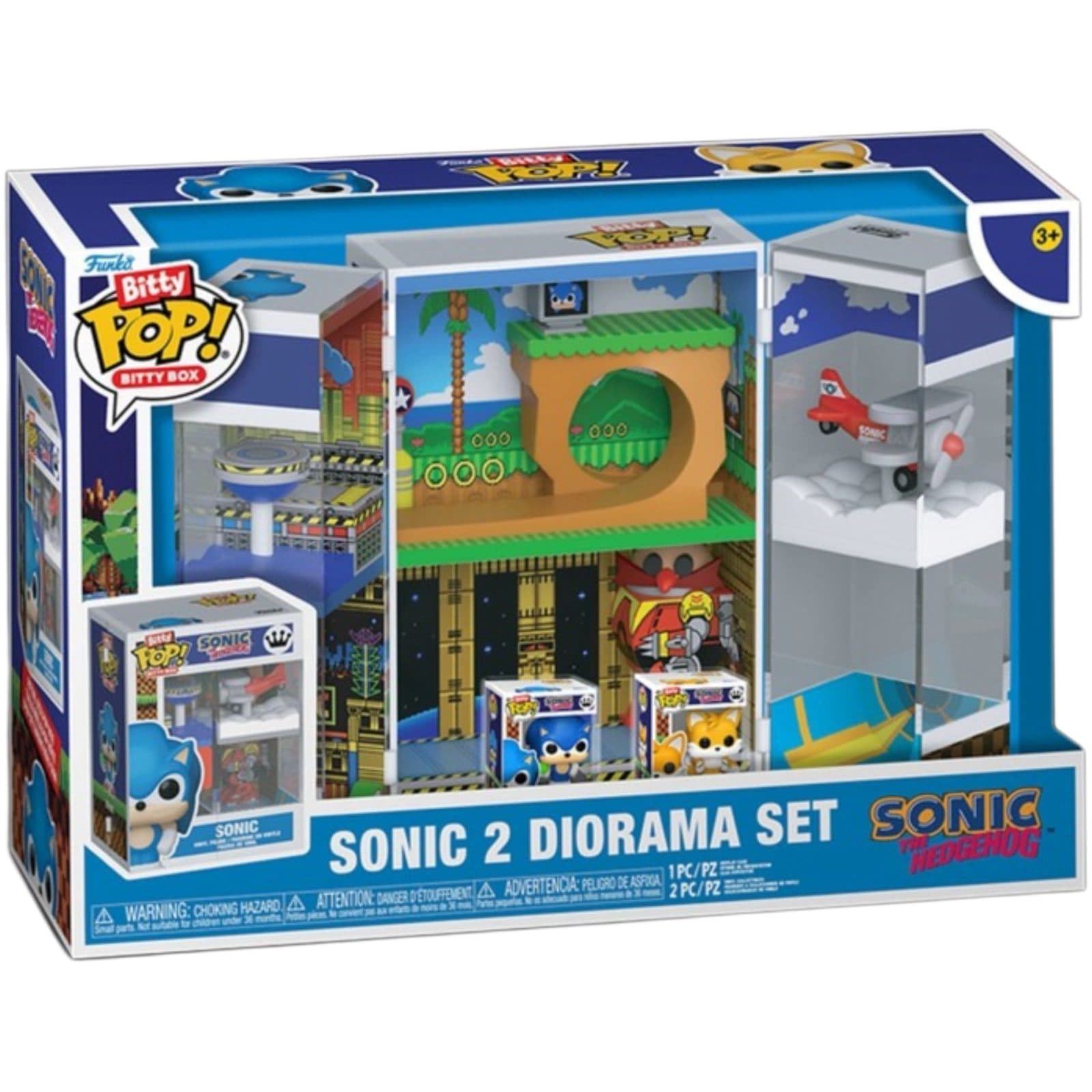 FUNKO Bitty POP Box: Sonic The Hedgehog - Sonic 2 Diorama Set - 889698935630