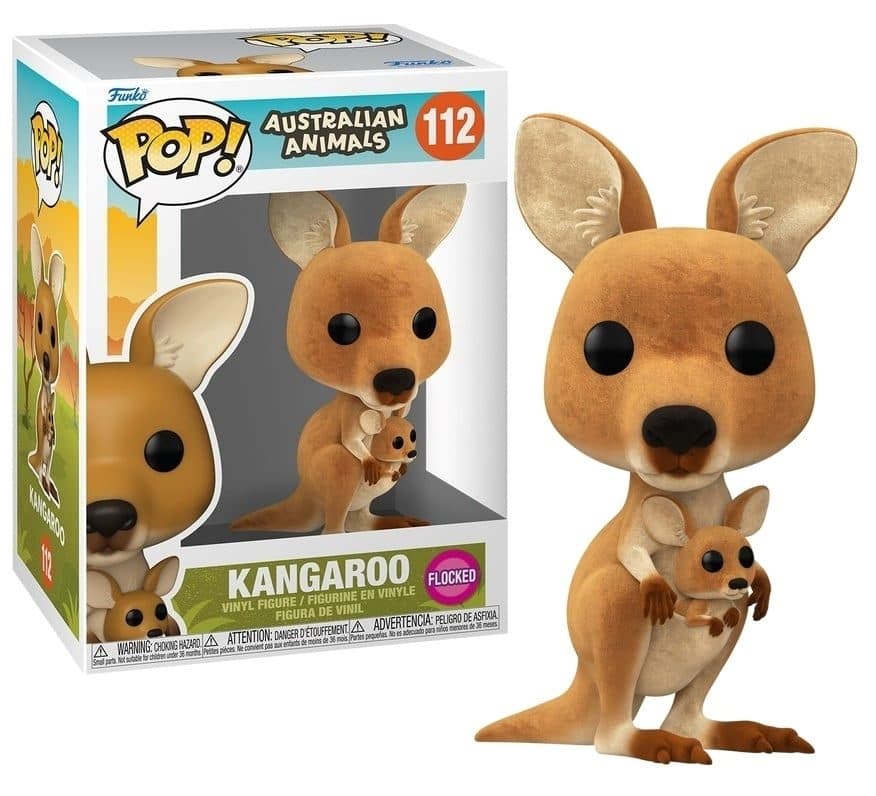 FUNKO POP Australian Animals - 112 Kangaroo (Flocked) 9cm - 889698940061